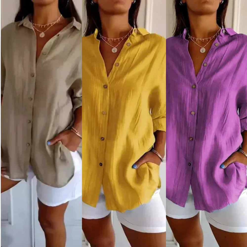 Camisa Ibiza em Linho de Algodão