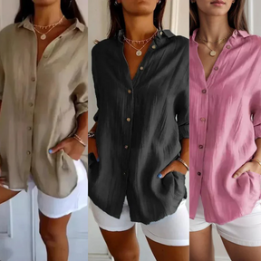 Camisa Ibiza em Linho de Algodão