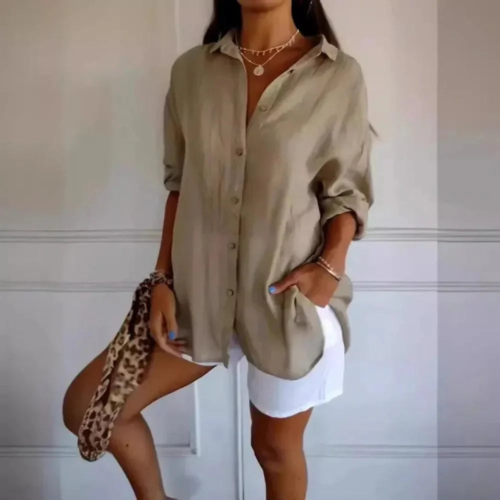Camisa Ibiza em Linho de Algodão